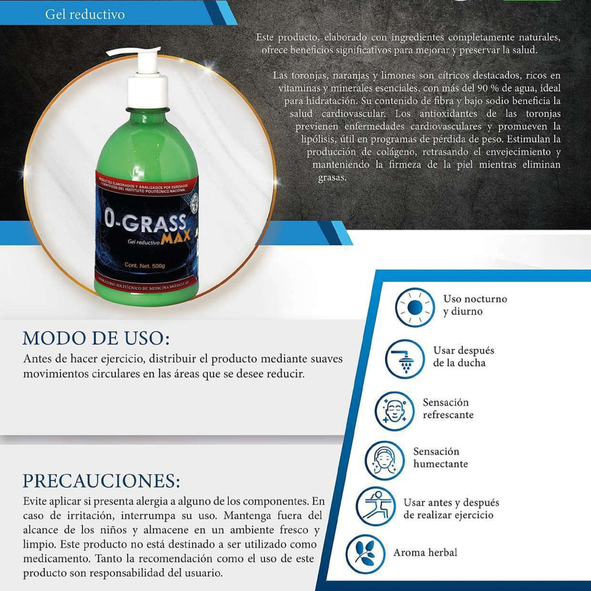 0-Grass Max Gel 500 gramos.