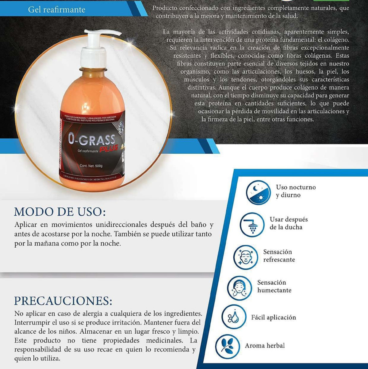 0-Grass Plus Gel 500 gramos.