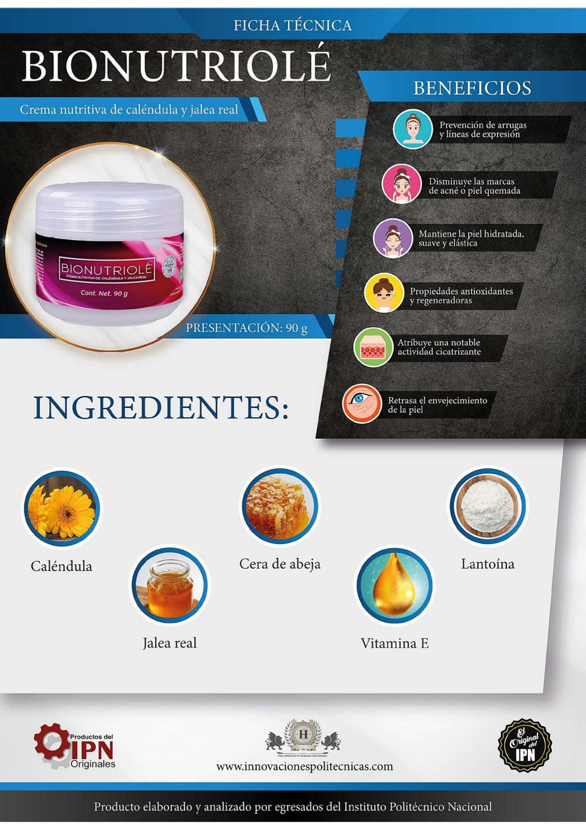 Bionutriolé - Crema Antiarrugas con Caléndula