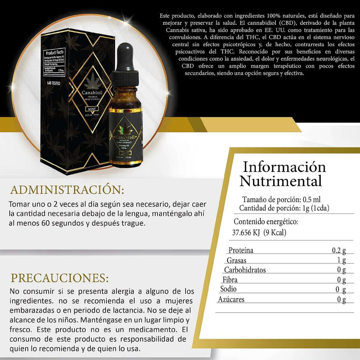 CBD 1500 EXTRACTO 15 ML