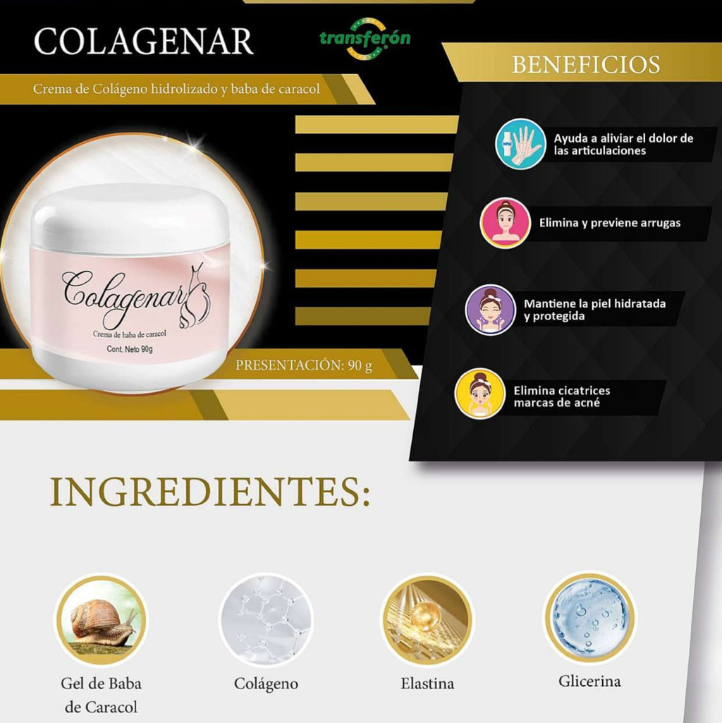 COLAGENAR CREMA DE BABA DE CARACOL 90G