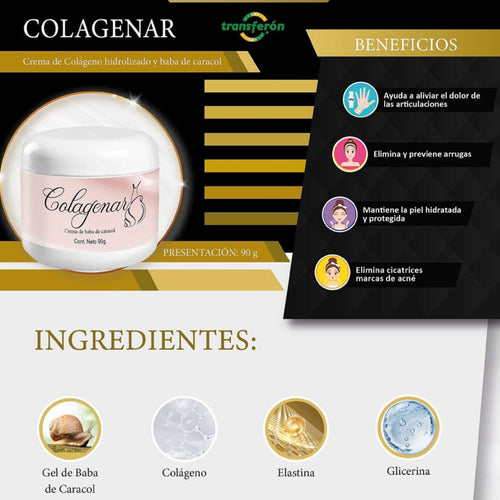 COLAGENAR CREMA DE BABA DE CARACOL 90G