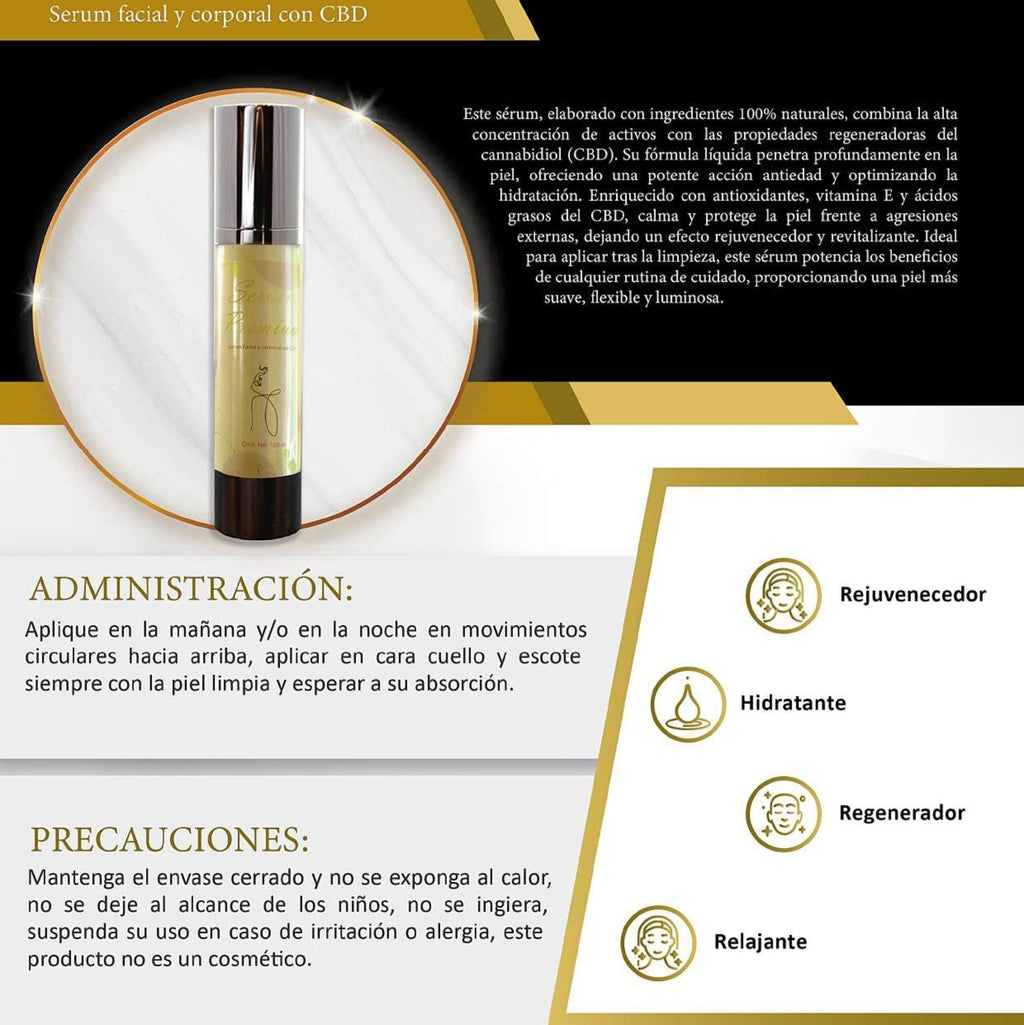 SERUM PREMIUM SERUM FACIAL Y CORPORAL CBD 50ML