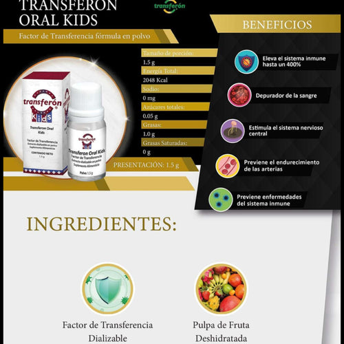 TRANSFERON KIDS EXTRACTO DIALIZABLE EN POLVO 1.5G