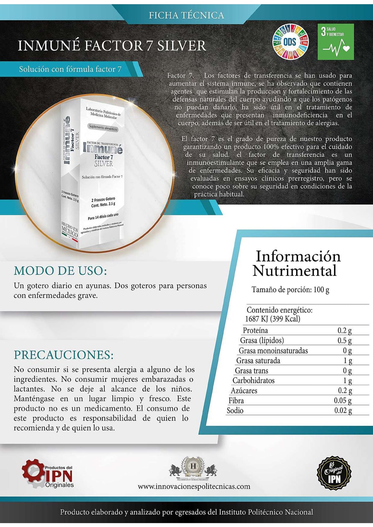 Inmune Factor 7 Silver (Factor de Transferencia)