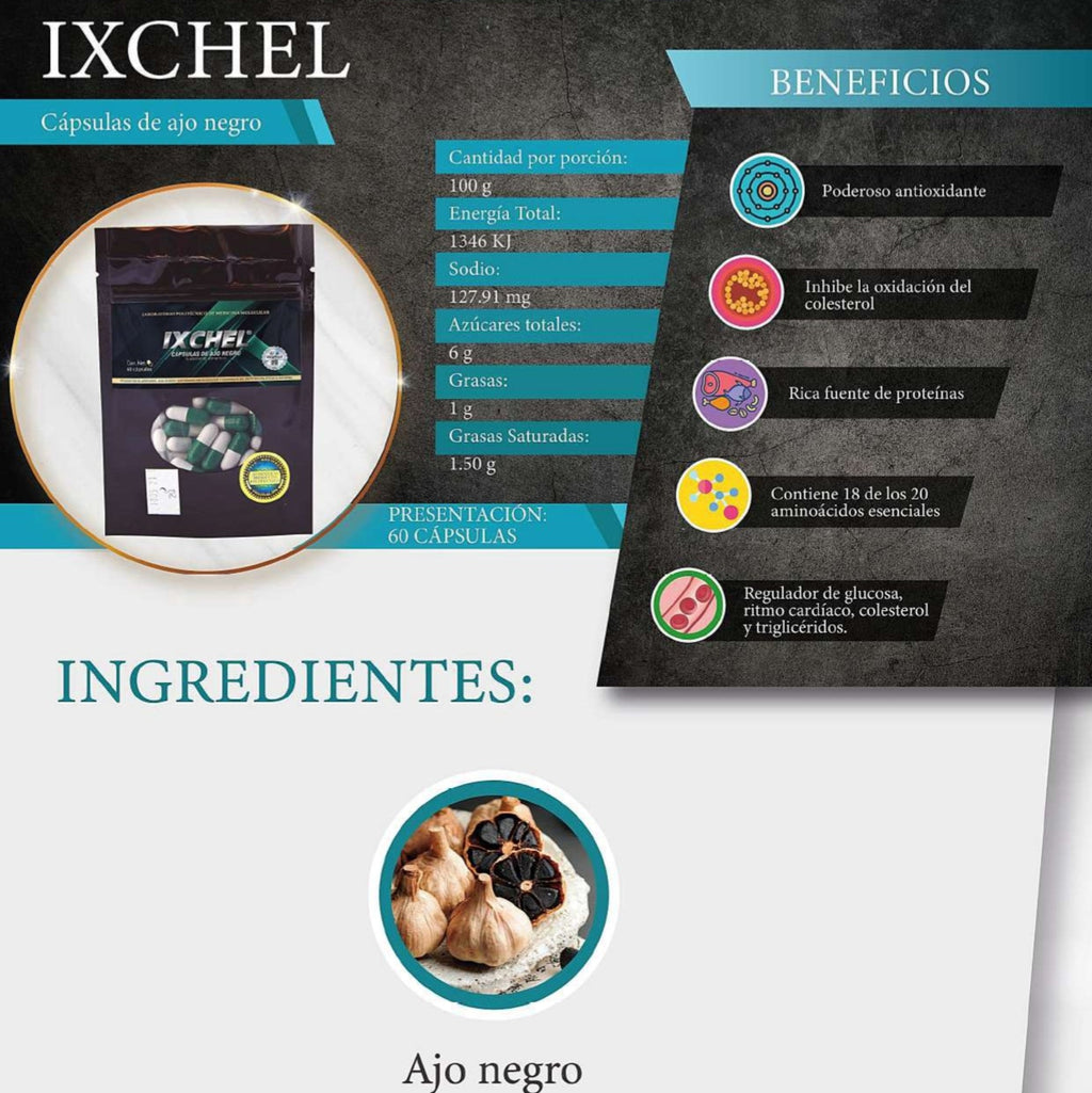 Ixchel - Ajo Negro (60 Cápsulas)