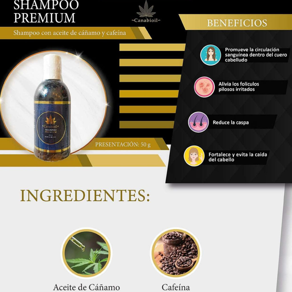 Shampoo con CBD 240 ml.