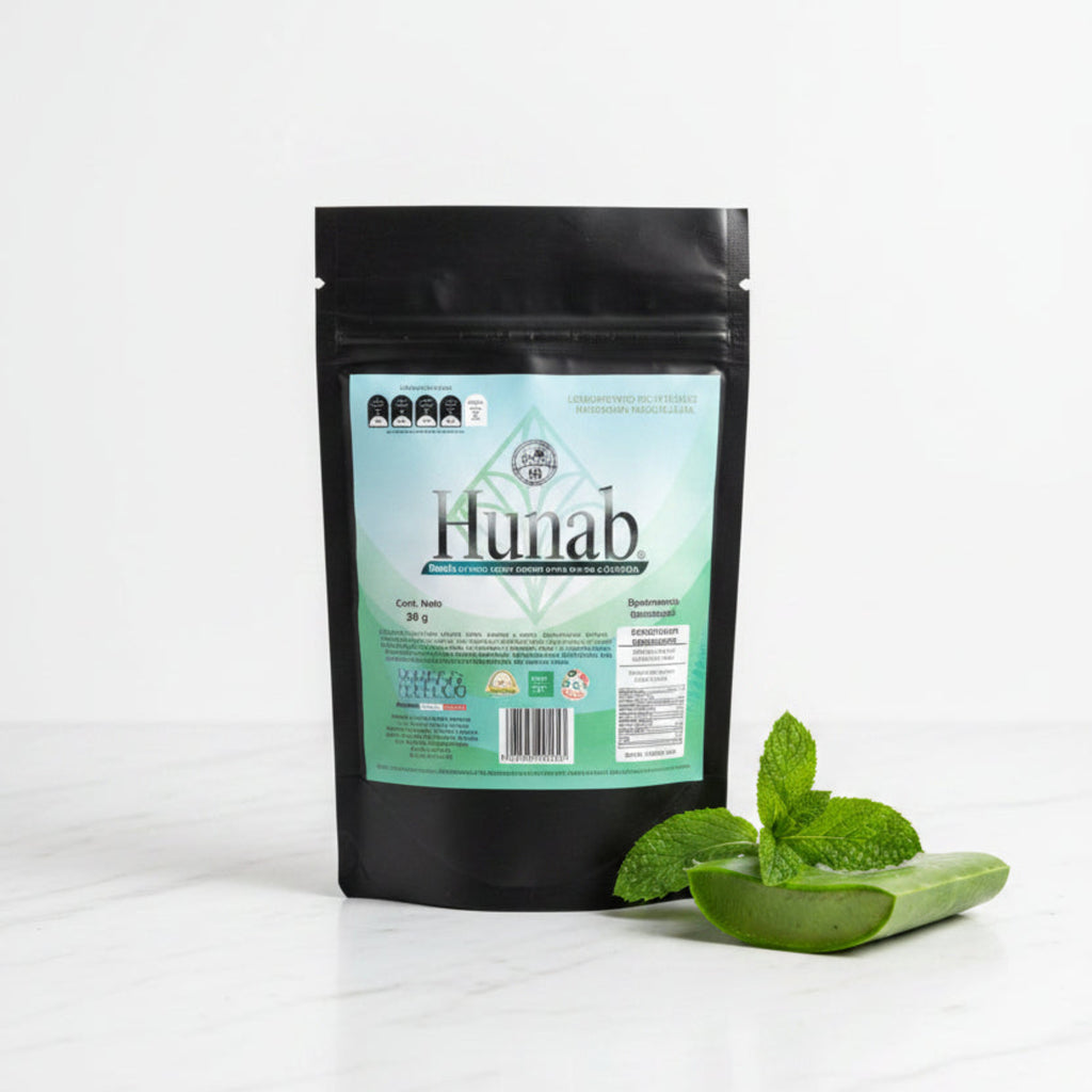 Hunab - Bebida Digestiva de Aloe Vera, Clorofila y Menta (30 g)