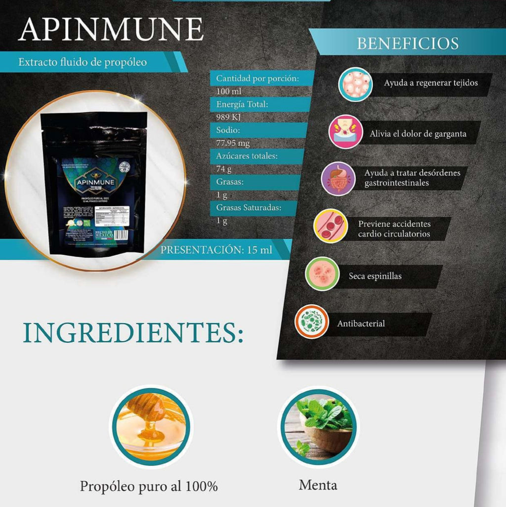 Apinmuné Extracto Fluido de Propóleo 15 ml.